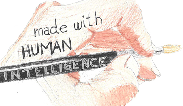 made with human intelligence